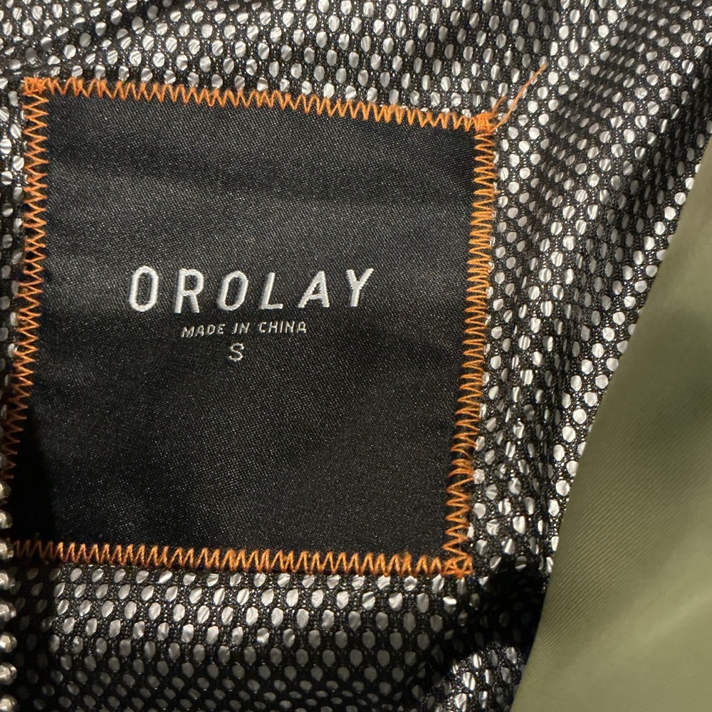 Orolay Women’s Olive Green Puffer Jacket Size Small Hooded Winter Coat - Picture 3 of 12
